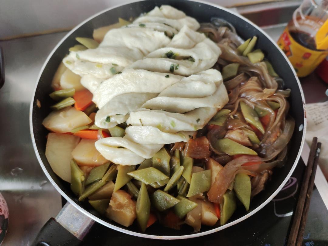 铁锅炖排骨豆角