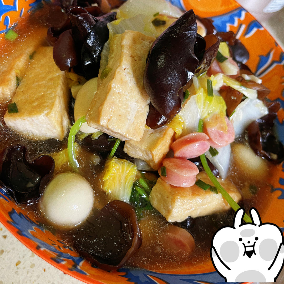 白菜豆腐煲