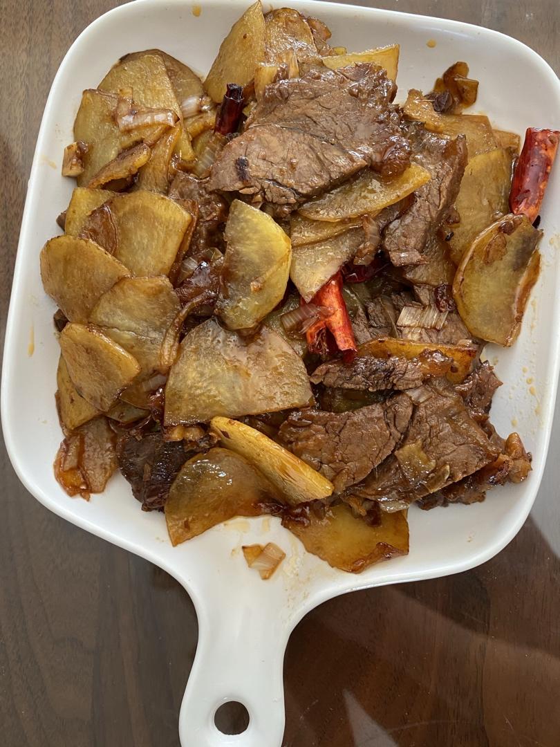 家常炒土豆片