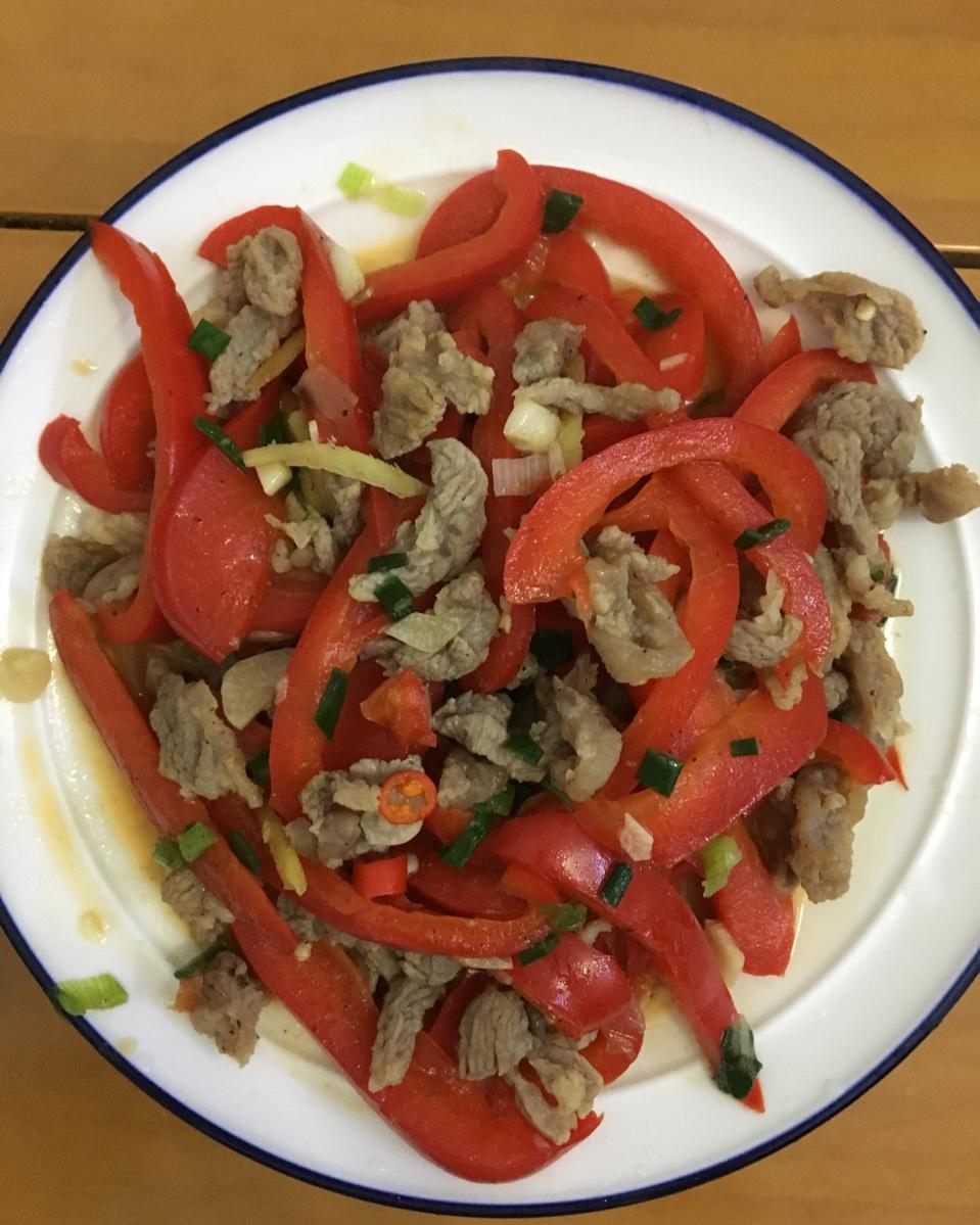 红椒炒牛肉