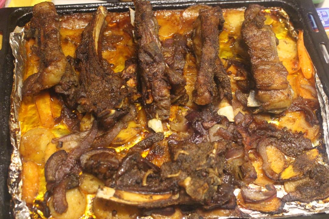 烤箱版的烤羊排