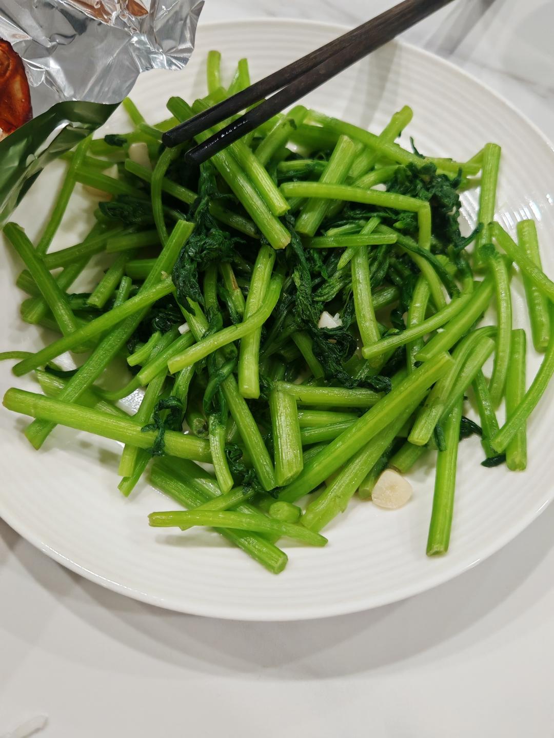 清炒蒜香茼蒿❗️❗️家常下饭菜