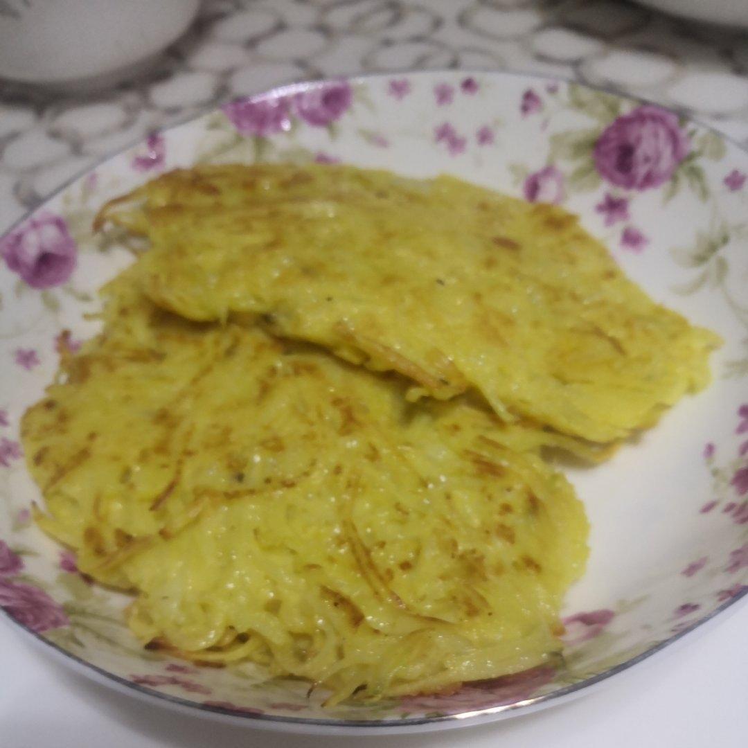 土豆丝鸡蛋饼