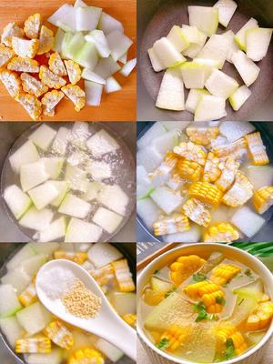 越吃越瘦的减脂餐——冬瓜玉米汤的做法 步骤1