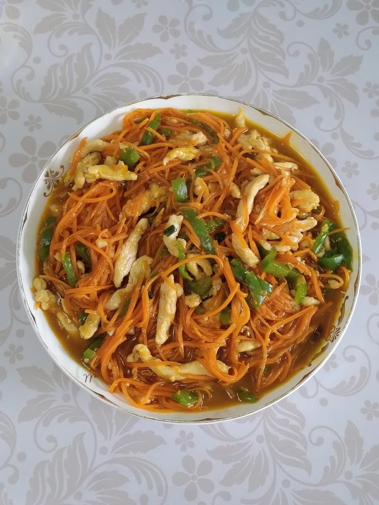 用鸡胸肉代替猪肉炒的鱼香肉丝，味道绝了❗️