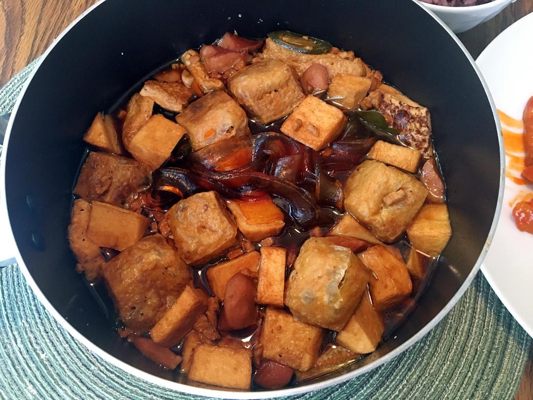 豆腐肉沫粉条煲的做法