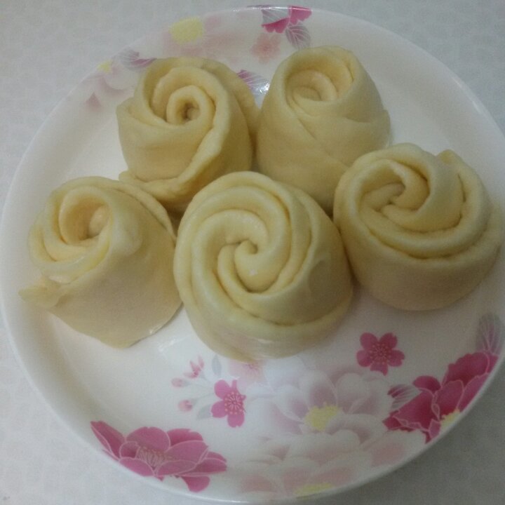紫薯玫瑰馒头