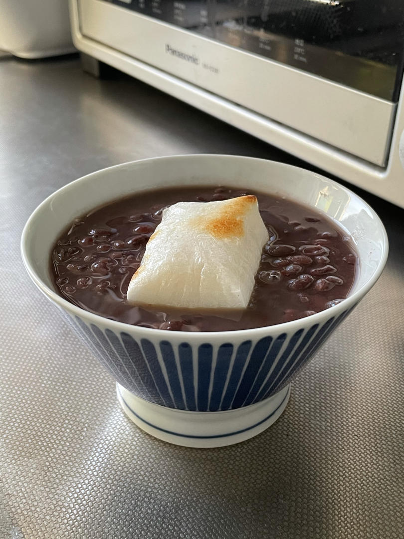 日式の烤年糕红豆汤
