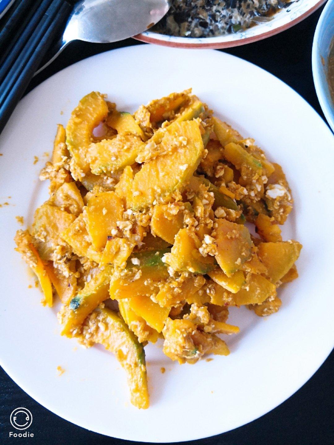 简易版蛋黄南瓜，非油炸更健康