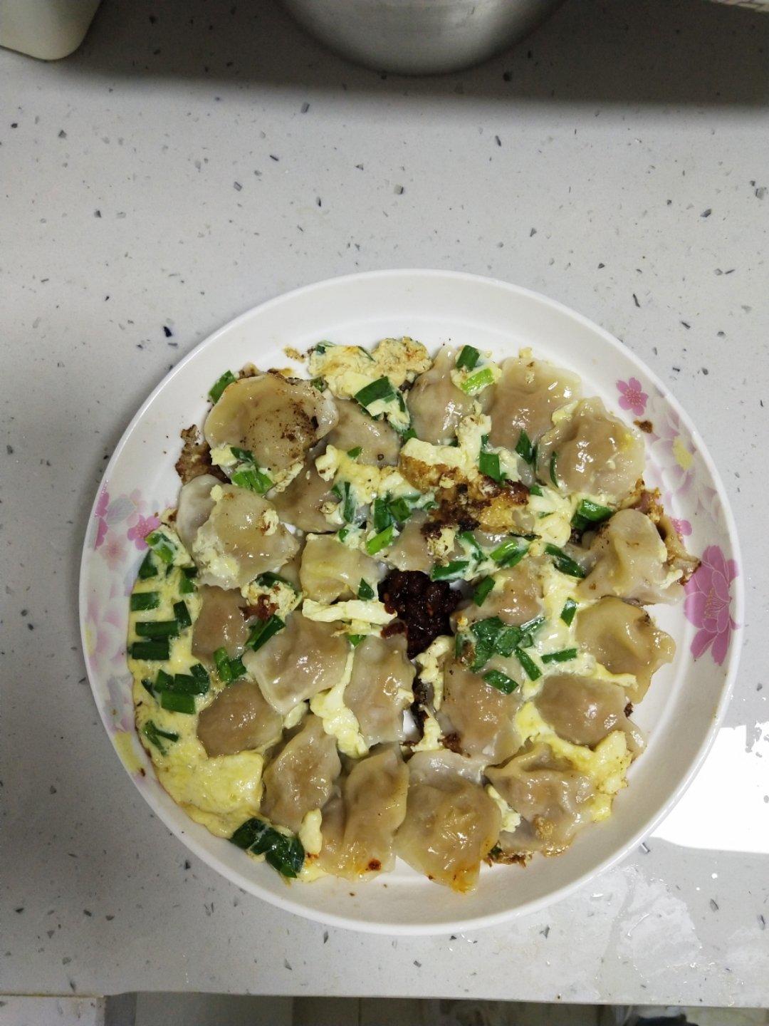 蛋煎饺子
