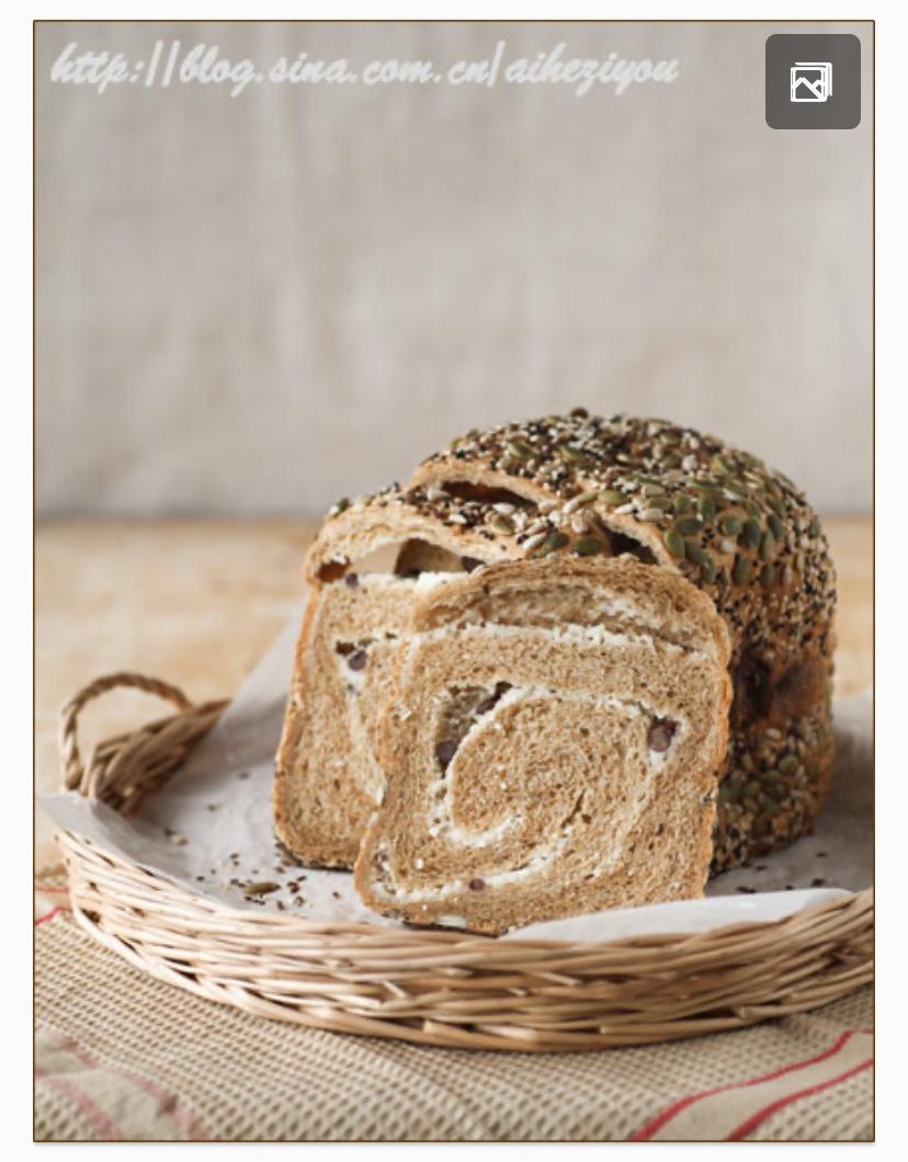 杂粮奶酪红豆面包（爱和自由）的做法