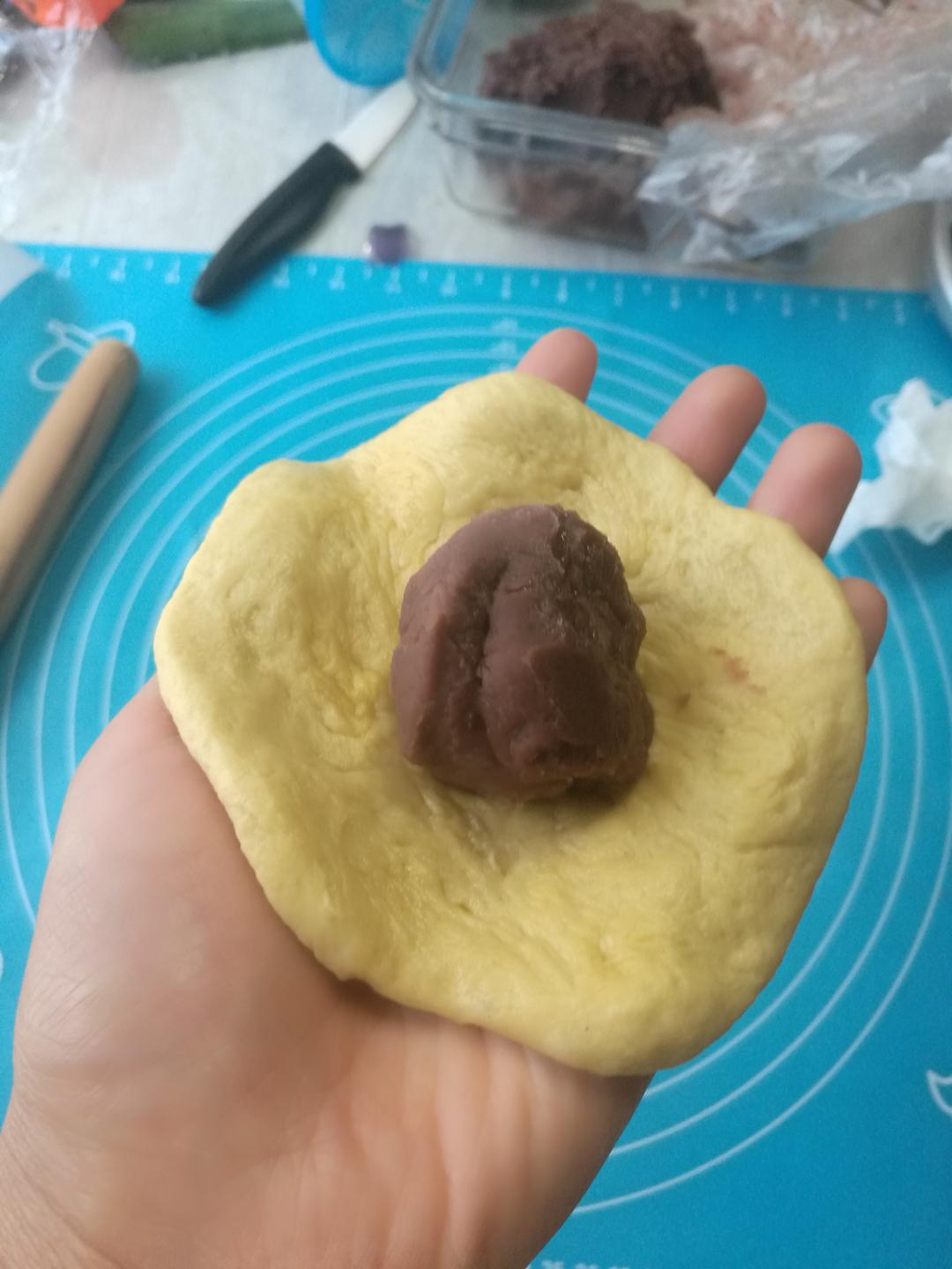 日式南瓜红豆包
