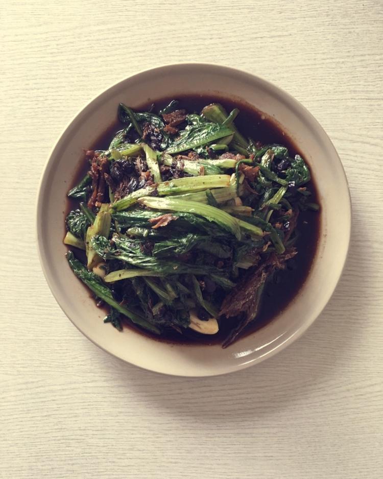 豆豉鲮鱼油麦菜