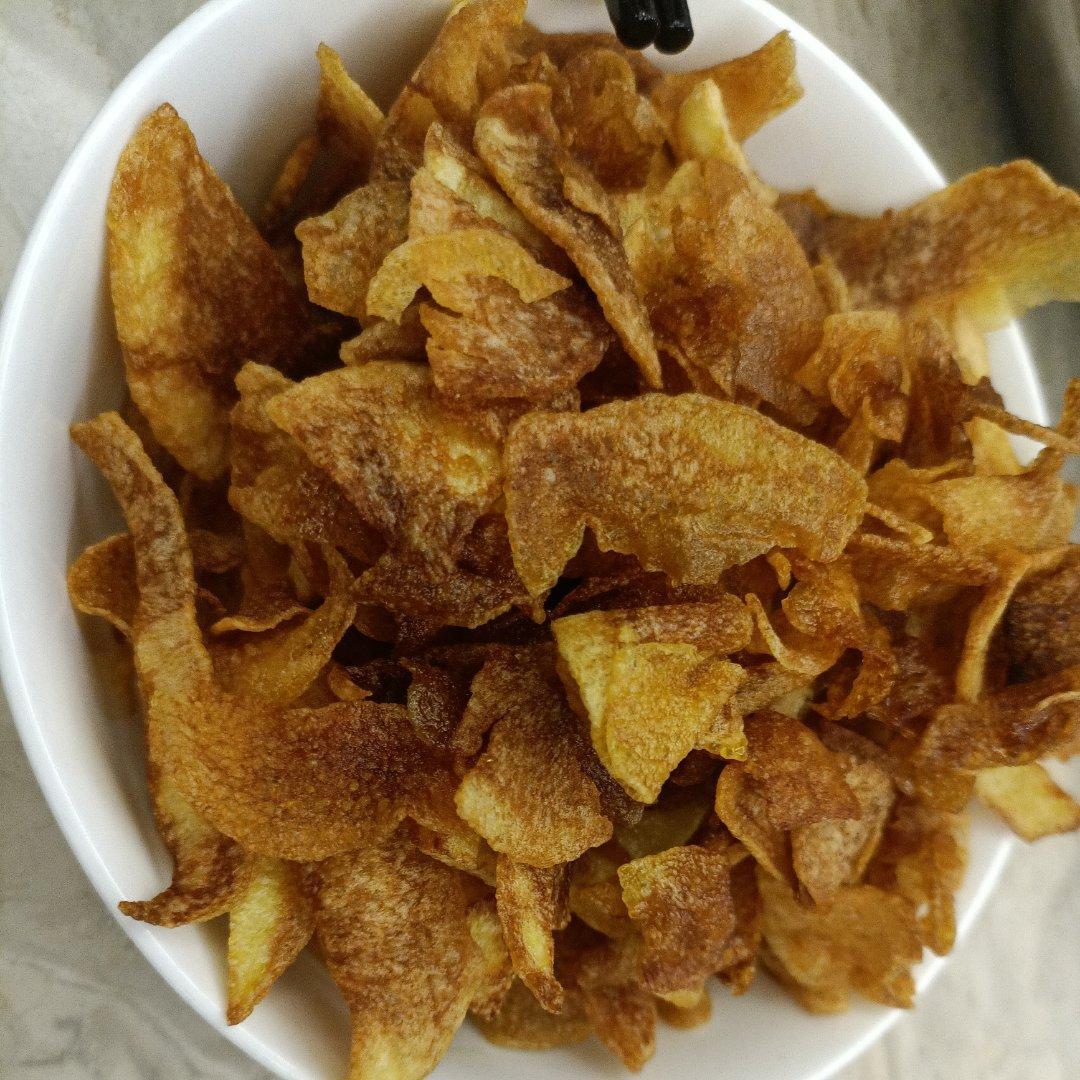 自制炸薯片，学会以后再也没买过薯片