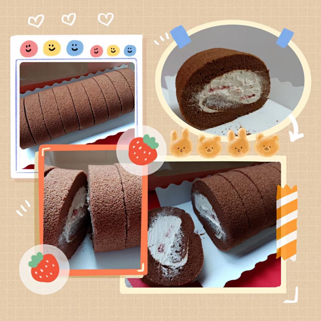 超浓郁卷不裂的巧克力蛋糕卷