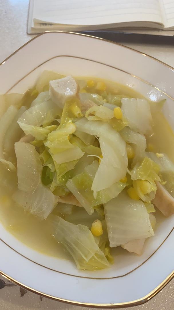 白菜炖冻豆腐