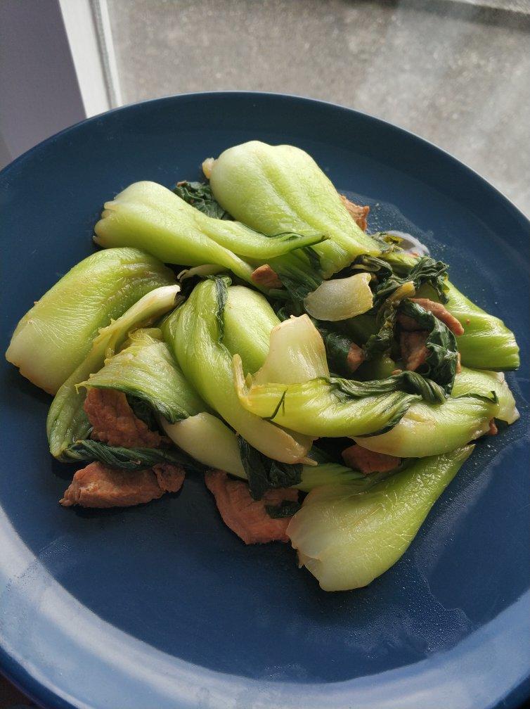 上海青炒肉