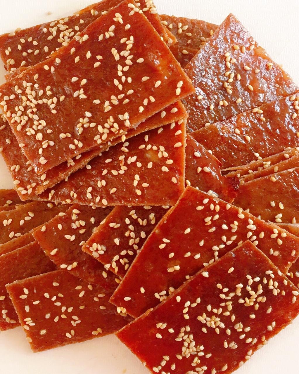 花肉做的蜜汁猪肉脯