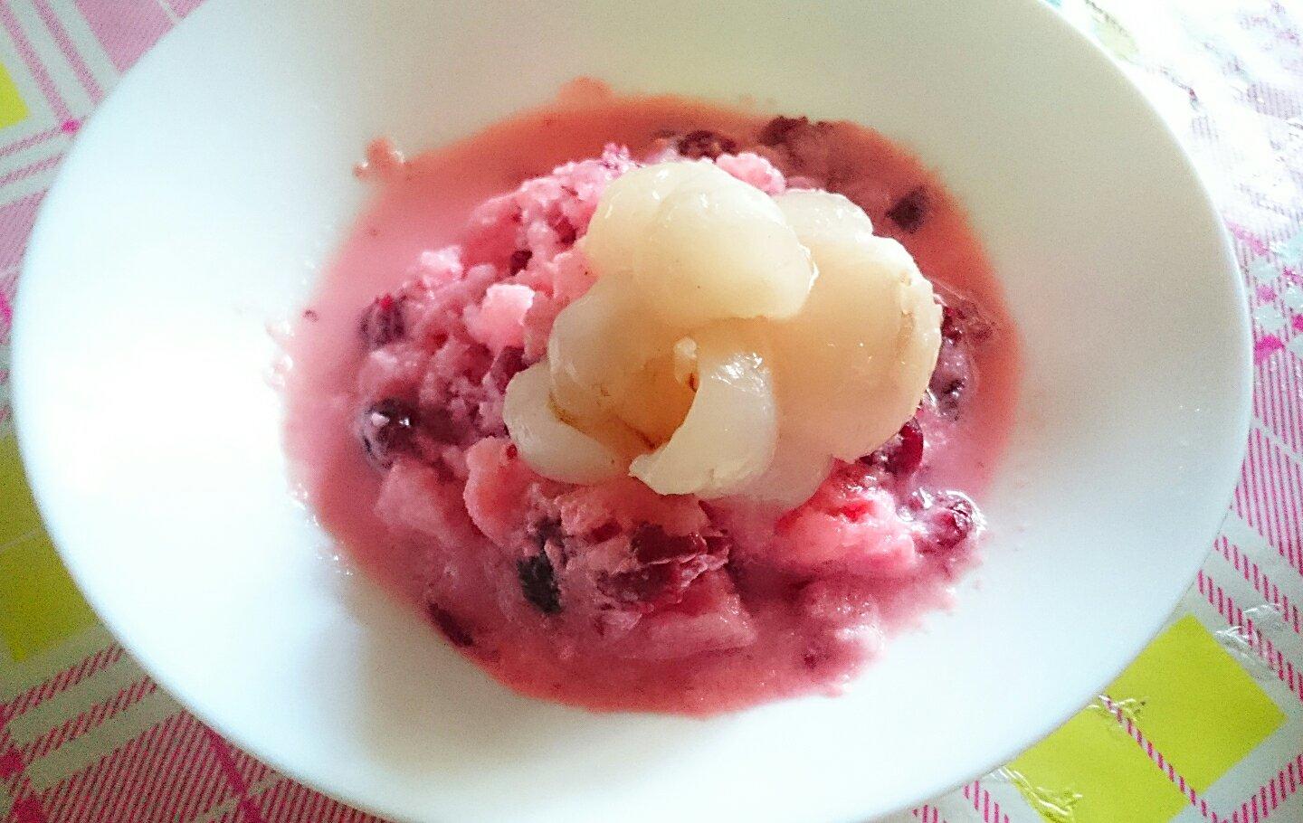 蔓越莓西瓜冰