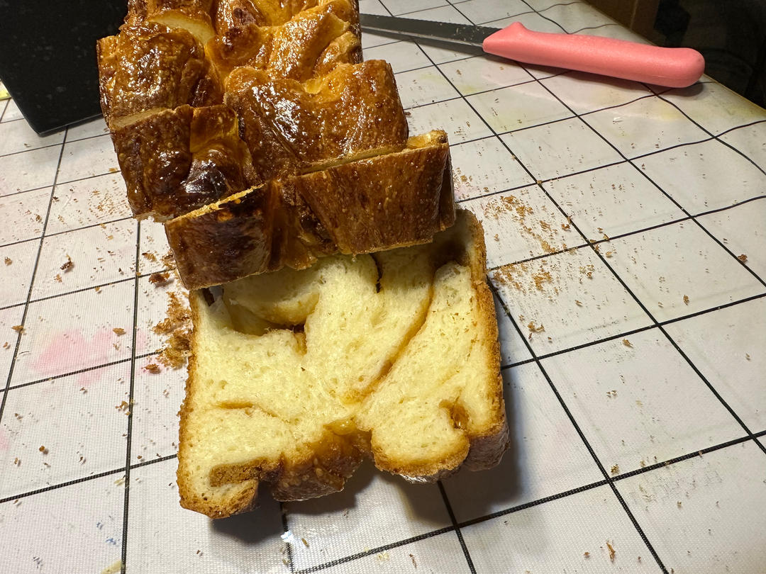 香葱肉松手撕吐司