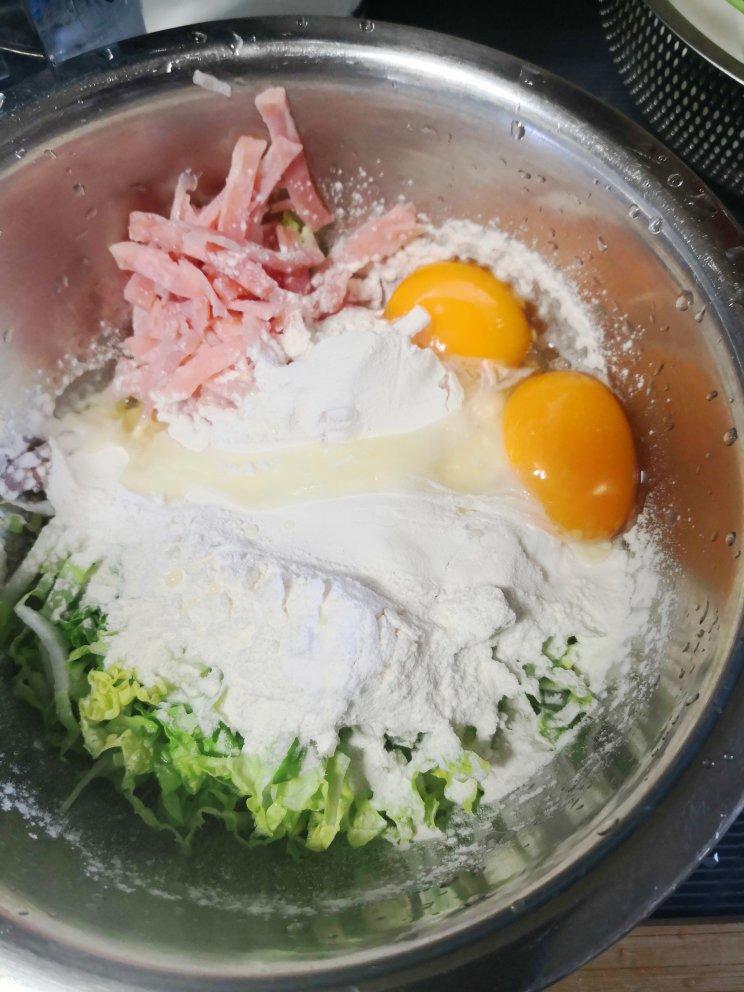 白菜鸡蛋早餐饼