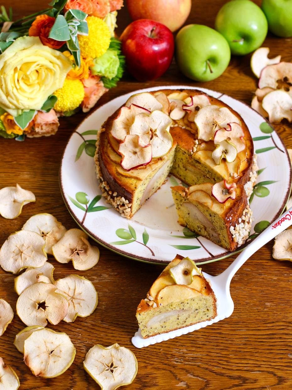 【果香怡人】花樣蘋(píng)果伯爵茶乳酪蛋糕
