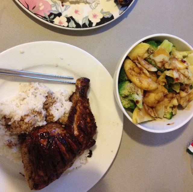 照烧鸡腿饭