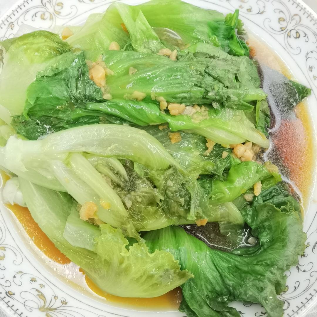 超级好吃低脂低热量的～蚝油生菜