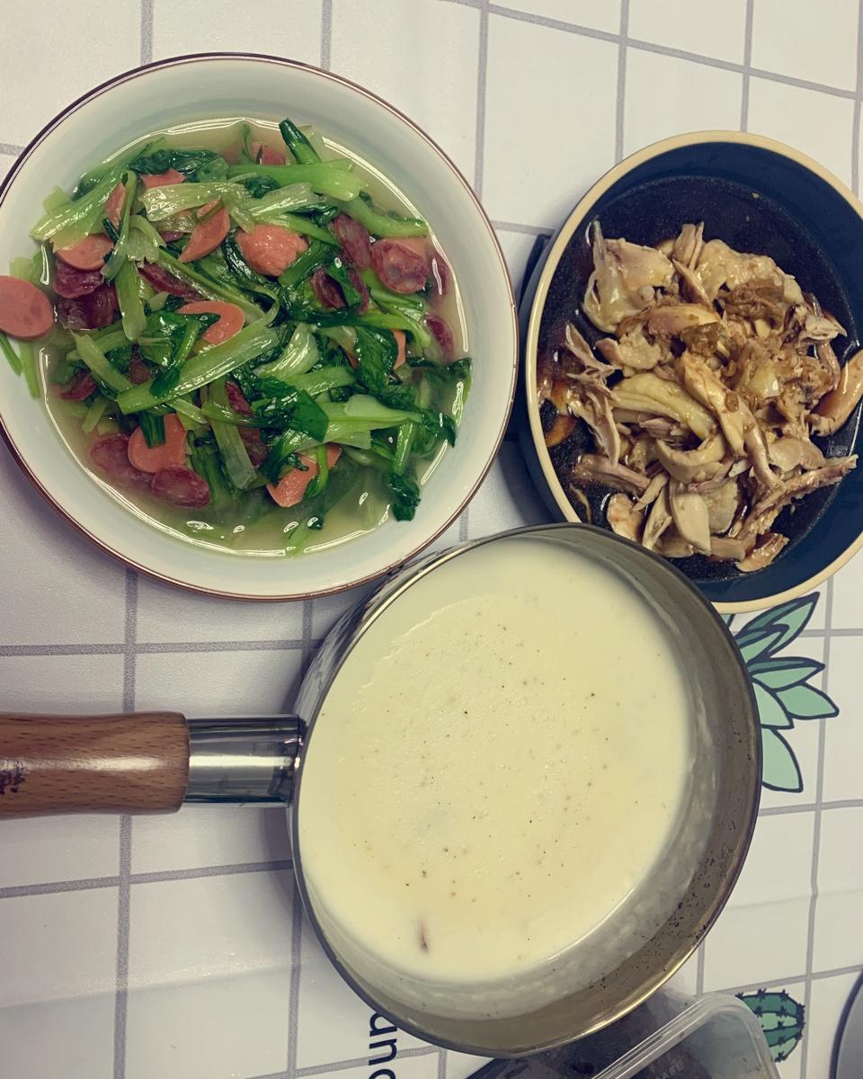 超惊艳奶油蘑菇汤(牛奶版本)