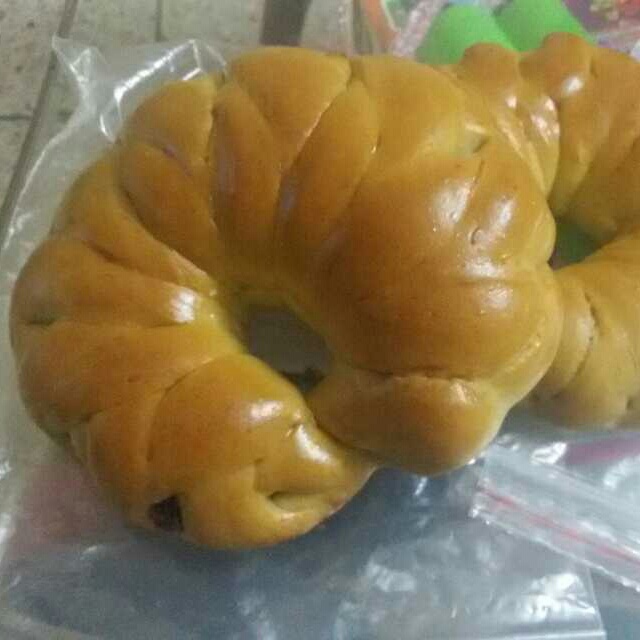 抹茶红豆面包