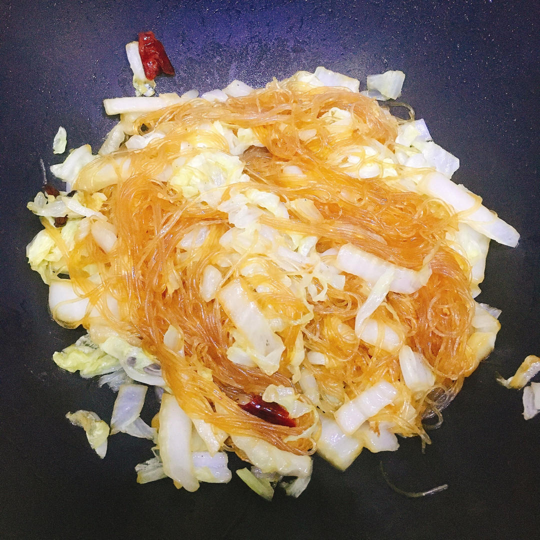 大白菜炒粉丝