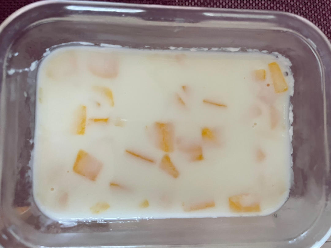 芒果牛奶布丁（吉利丁片版）