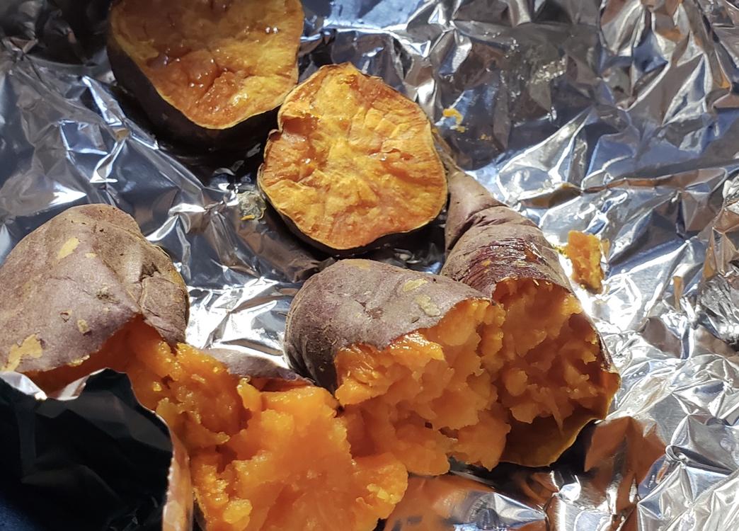 【烤箱版烤红薯】