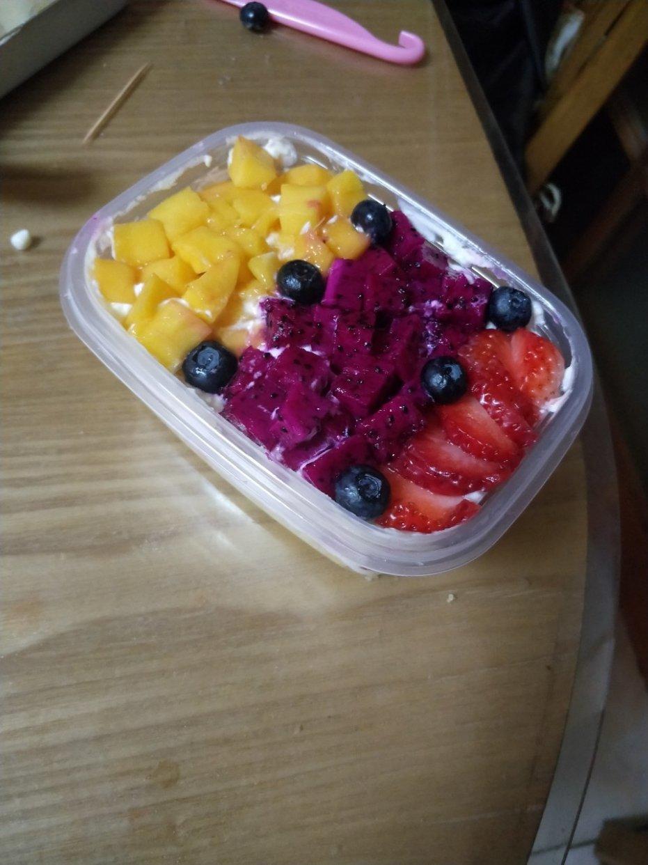 简单快手的便当饭盒水果盒子蛋糕