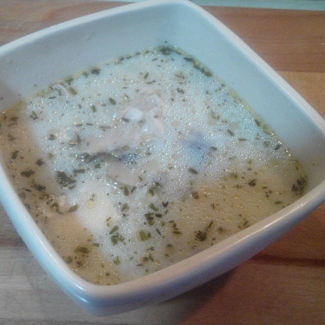 三文鱼头奶油蘑菇浓汤的做法