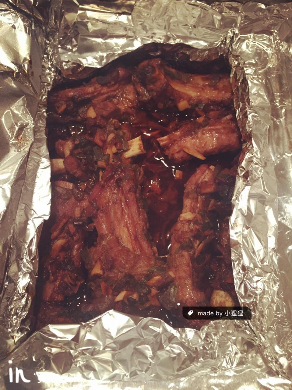 锡纸烤排骨