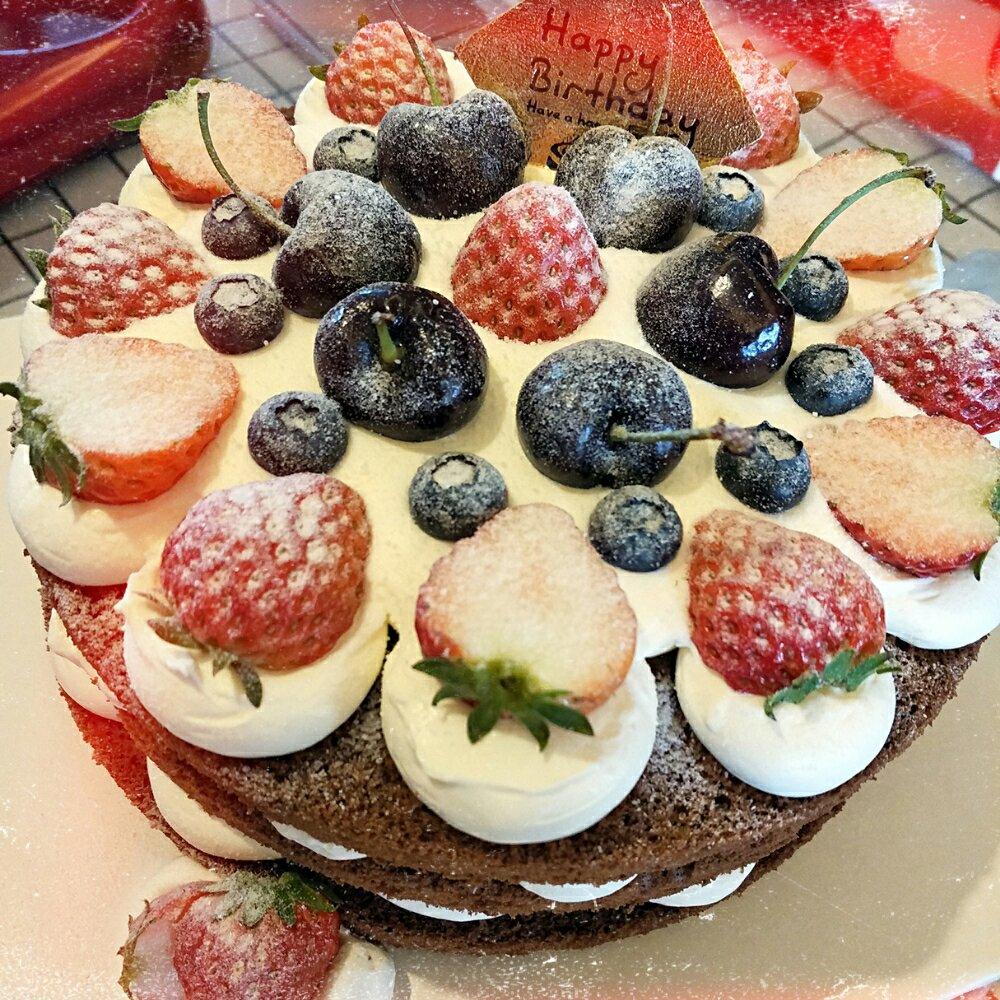 巧克力戚风裸蛋糕