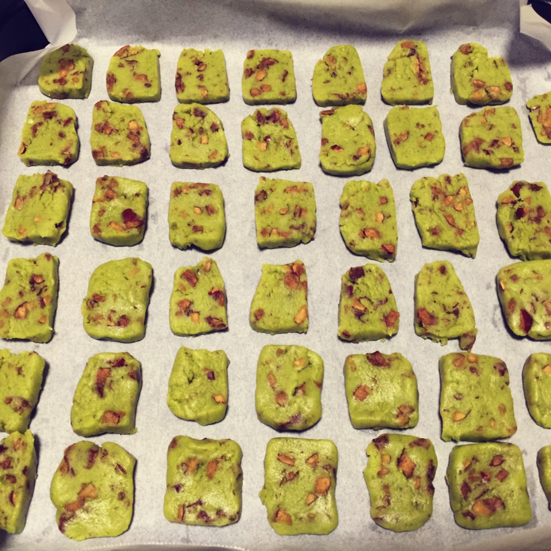 抹茶蔓越莓饼干