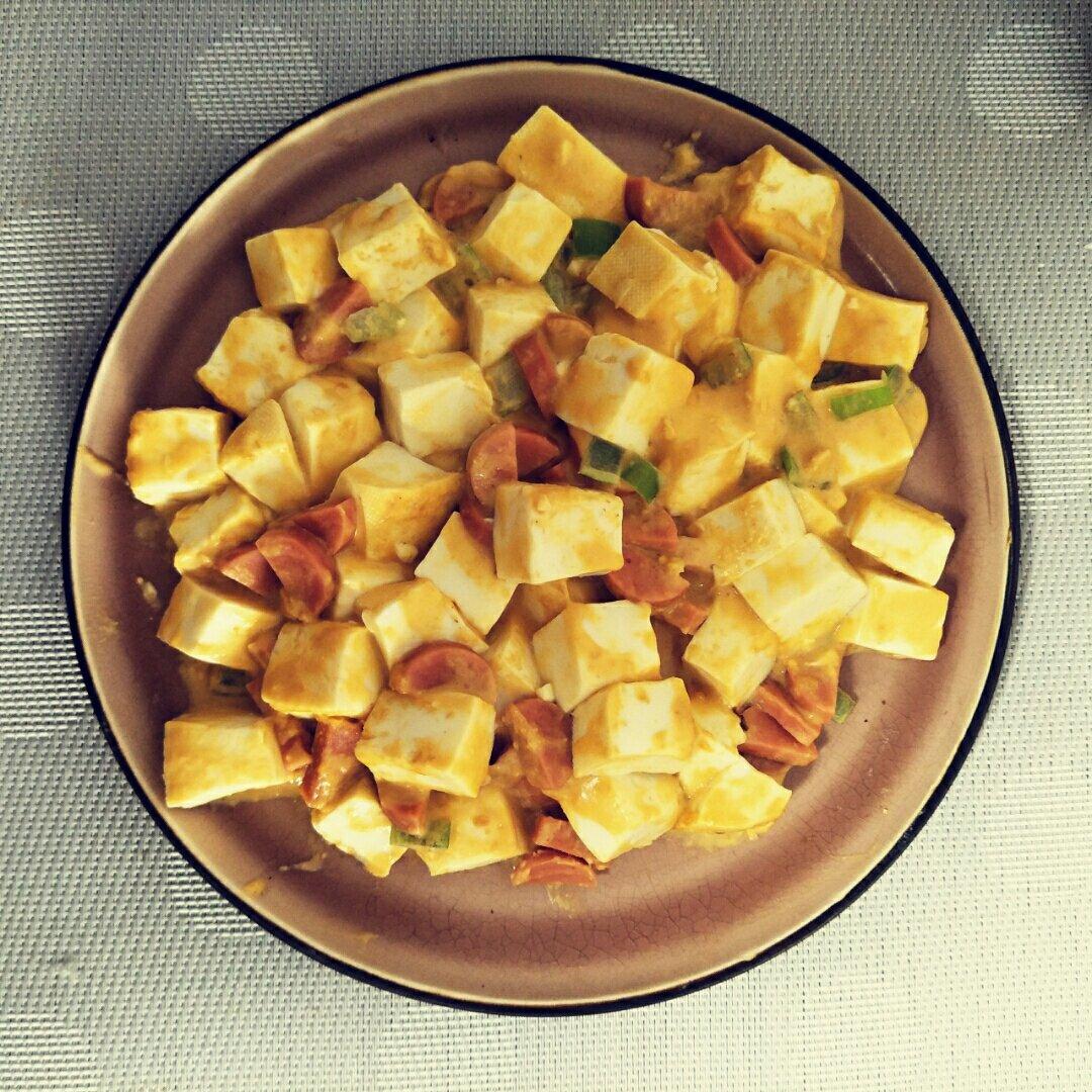 老丁的私房菜-蟹黄豆腐