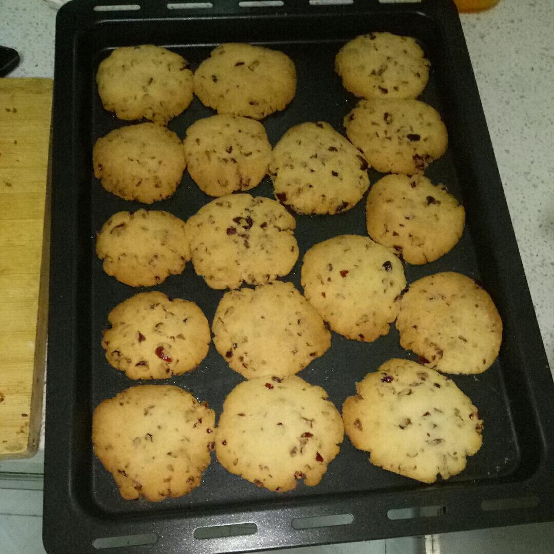 低糖少油版蔓越莓饼干