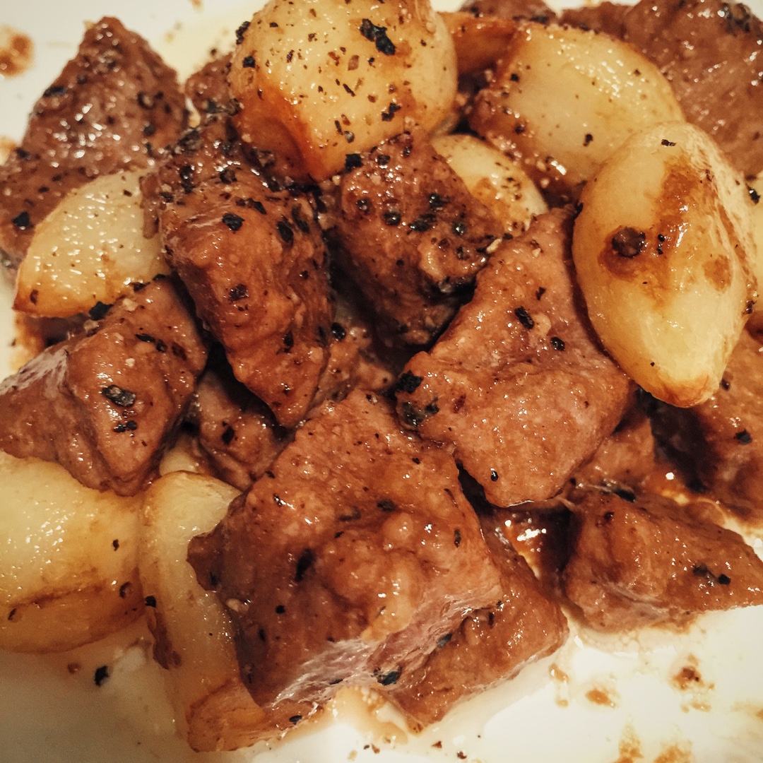 黑蒜子牛肉粒