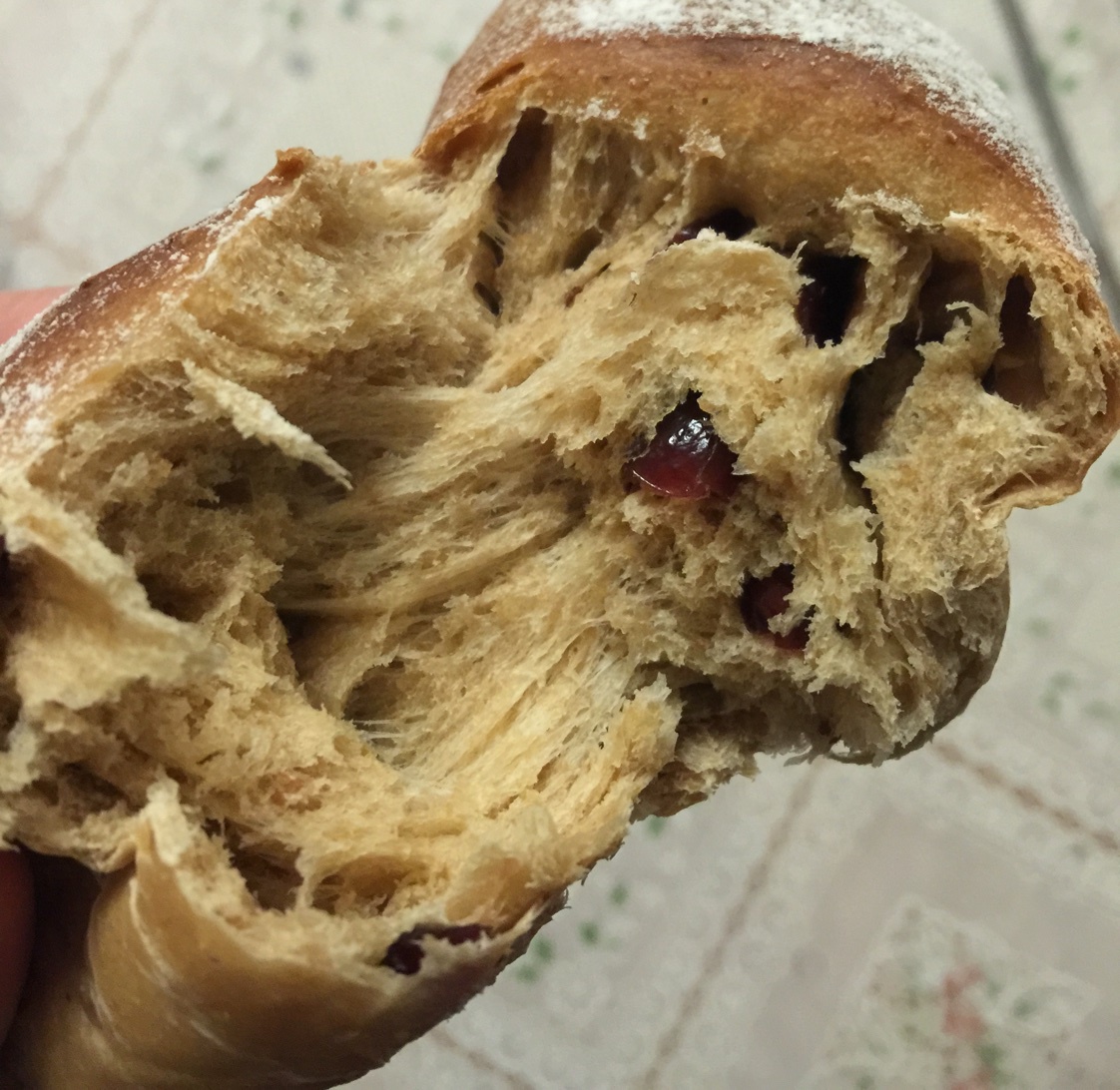 蔓越莓全麦黑糖面包