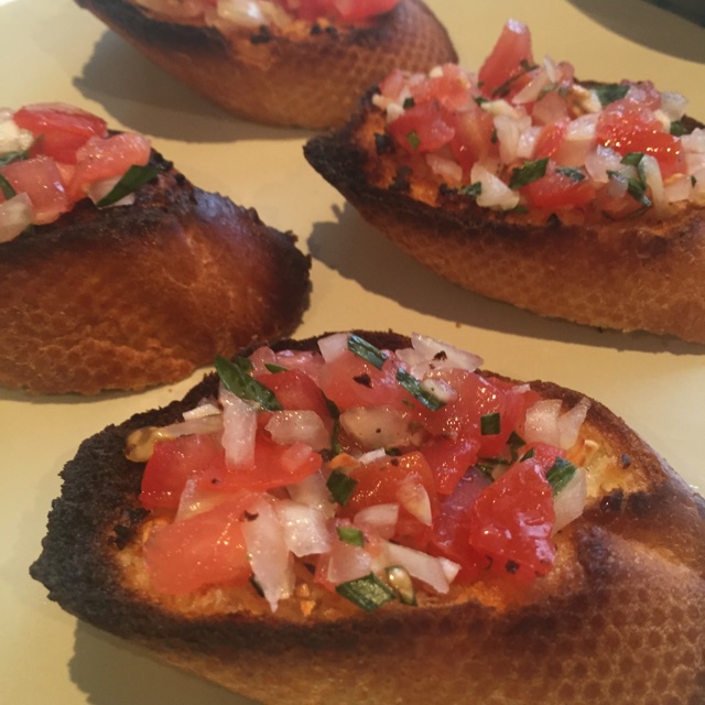 圣诞头盘：意大利bruschetta