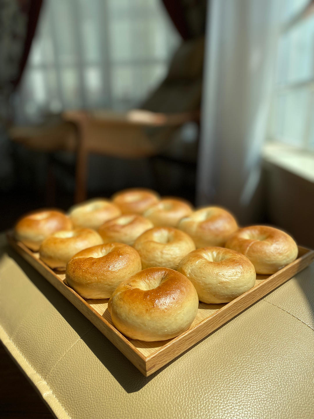 🥯芝士咖喱鸡肉贝果｜钻石裂纹