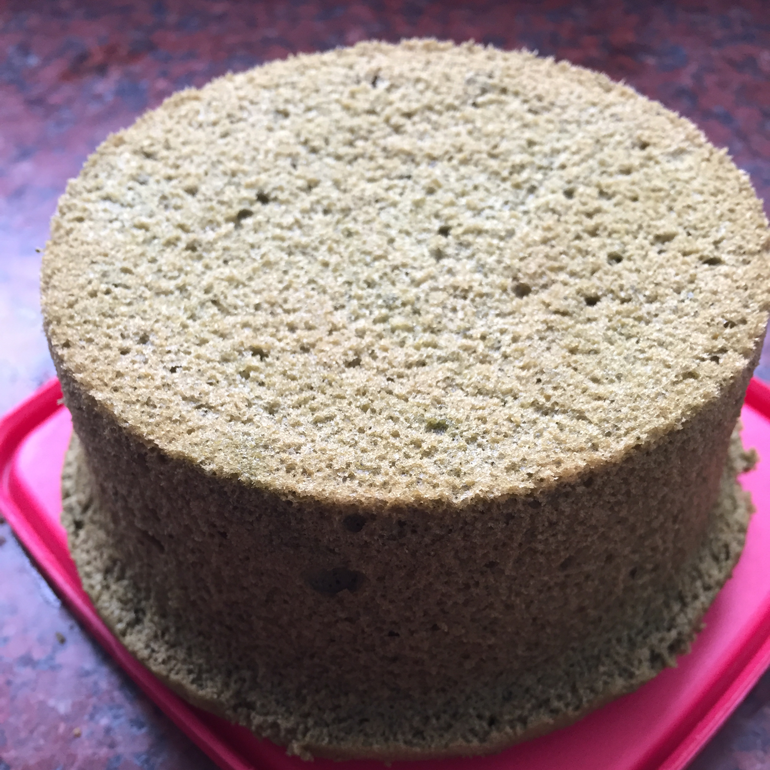 六寸抹茶戚风蛋糕