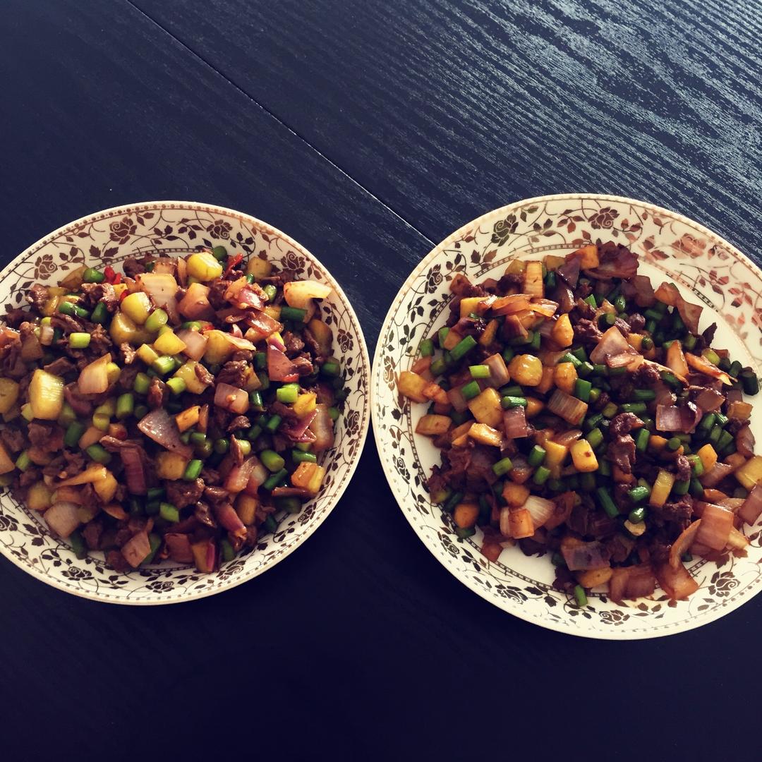 酱香（香辣）炒肉菜丁-两个版本