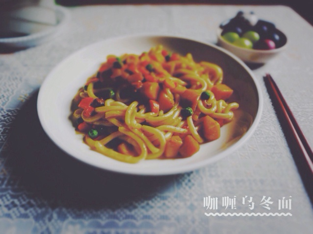 什锦炒乌冬面