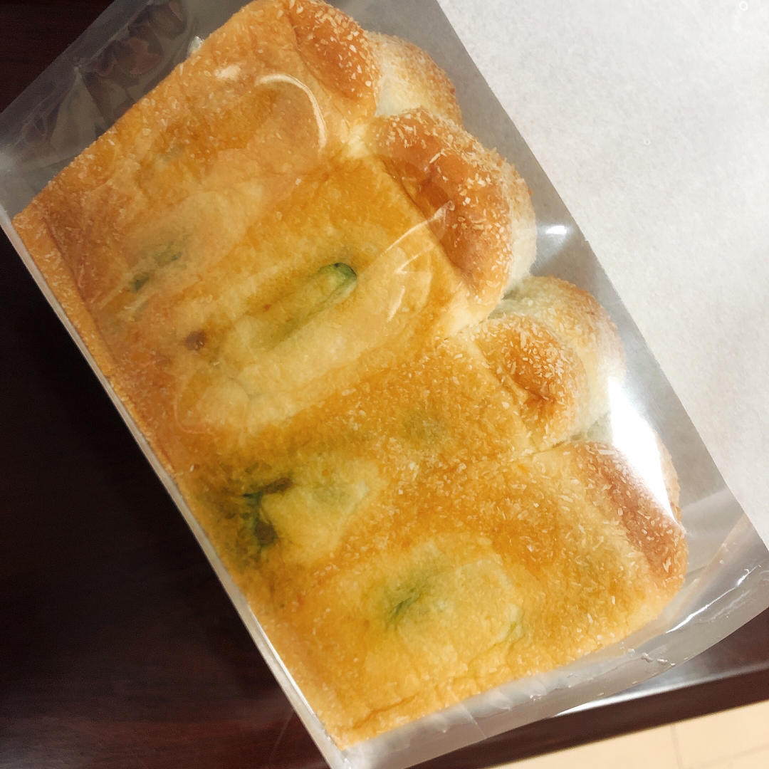 抹茶奶酥小金砖（70%中种吐司）