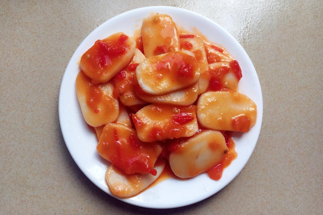 番茄炒年糕