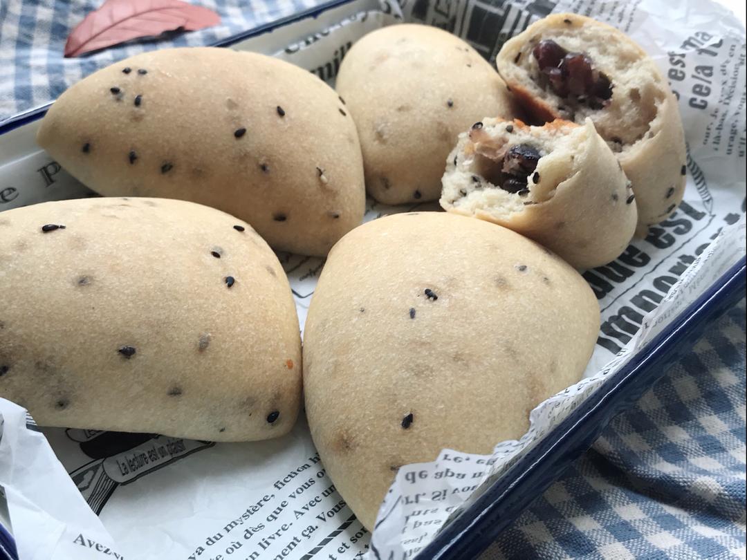 红豆芝士大米餐包的做法